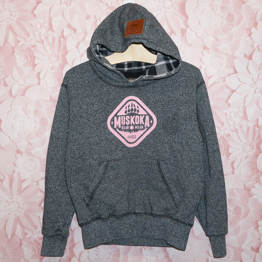 Pink Logo Muskoka Bear Wear Hoodie Size 5-6