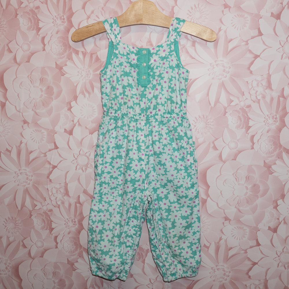 Turquoise Daisy Romper Size 18-24m