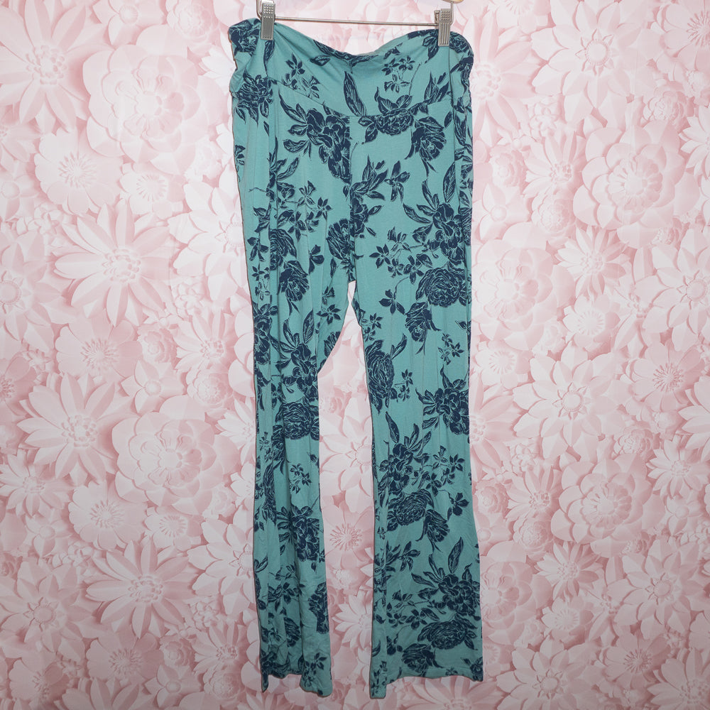 Flower Print Maternity Lounge Pants Size L