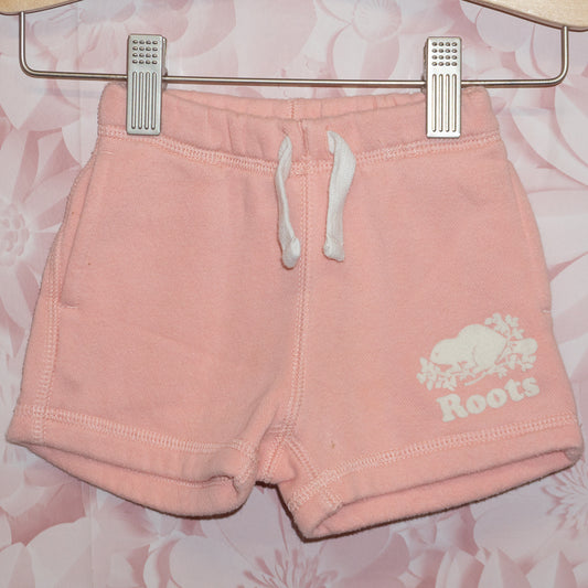 Pink Roots Shorts Size 6-12m