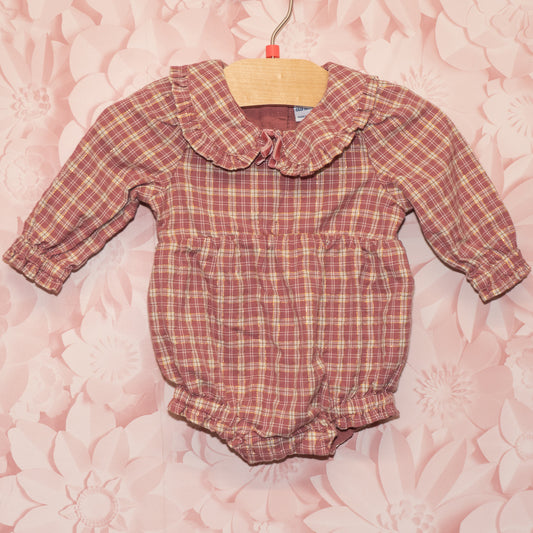 Plaid Romper Size 0-3m