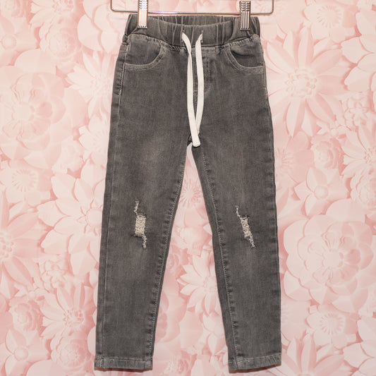 Distressed Gray Jeans Size 4-5