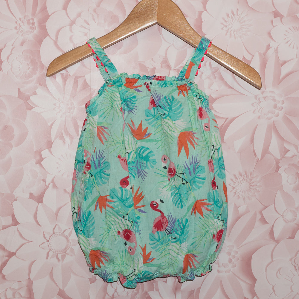 Flamingo Romper Size 6-9m