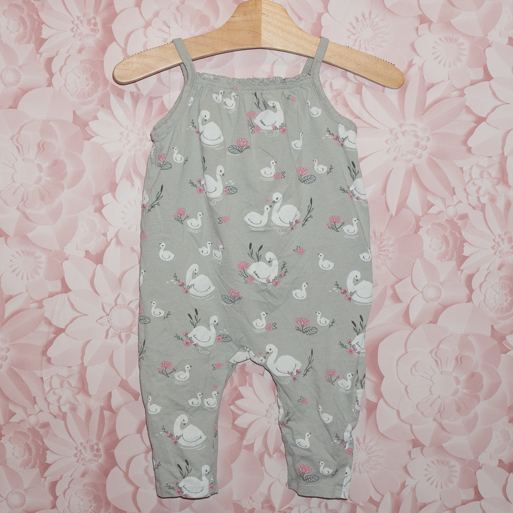 Swan Romper Size 9-12m