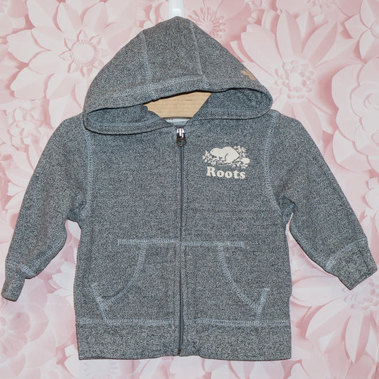 Gray Zip Hoodie Size 12-18m