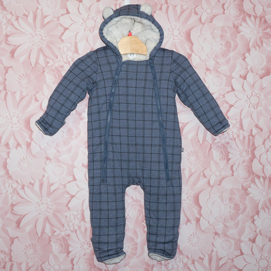 Plaid Bunting Suit Size 6-12m