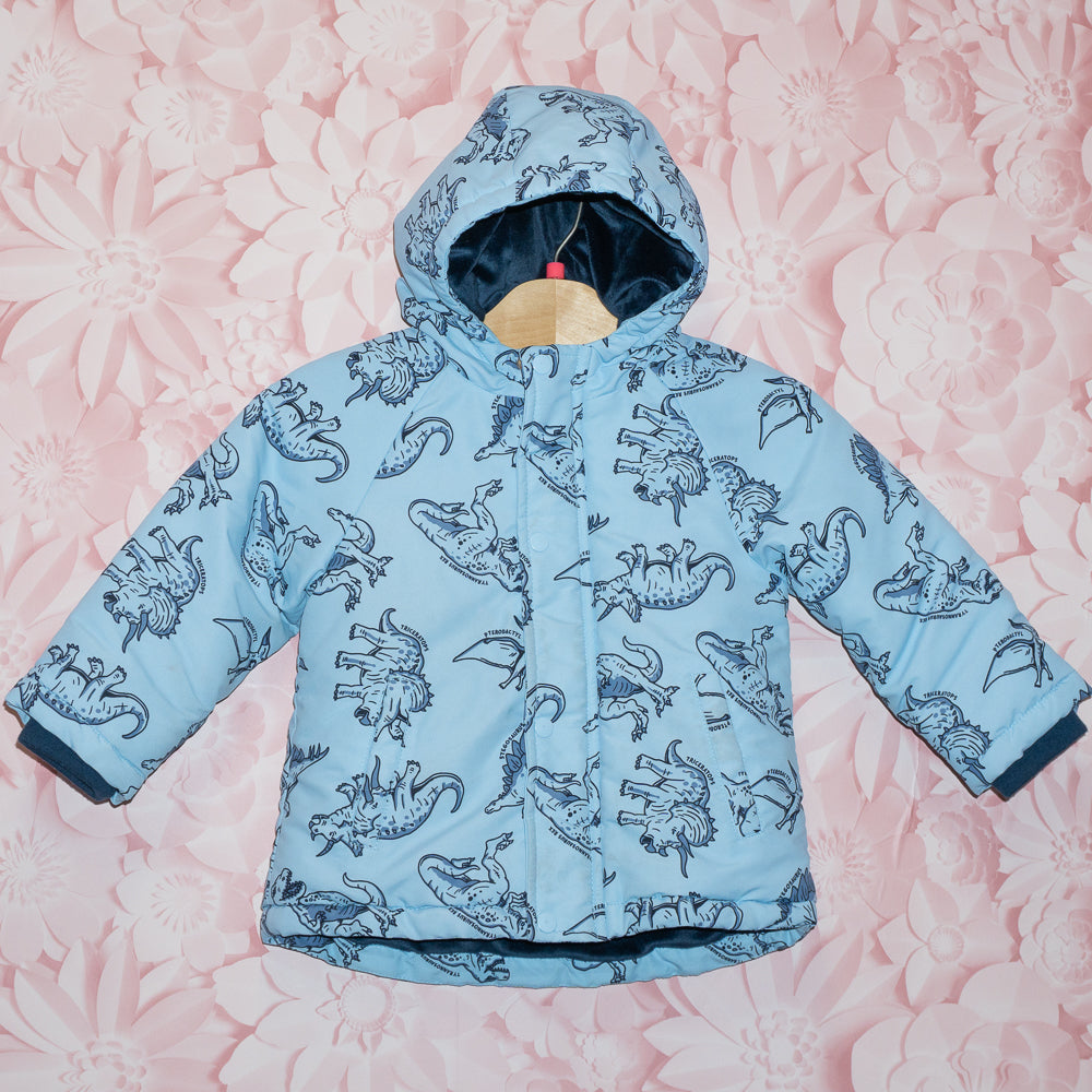 Blue Dino Jacket Size 18-24m