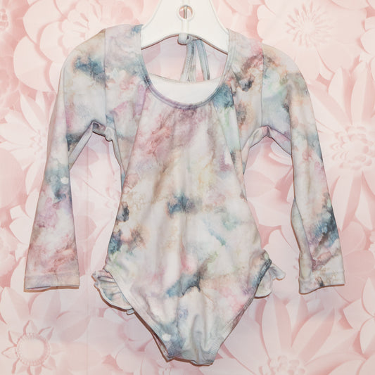 Mottled Rashguard Swimsuit Size 6-12m