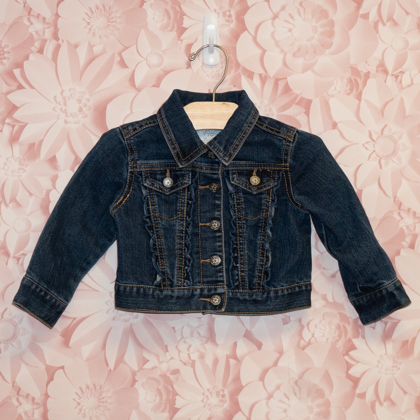Ruffled Jean Jacket Size 18m