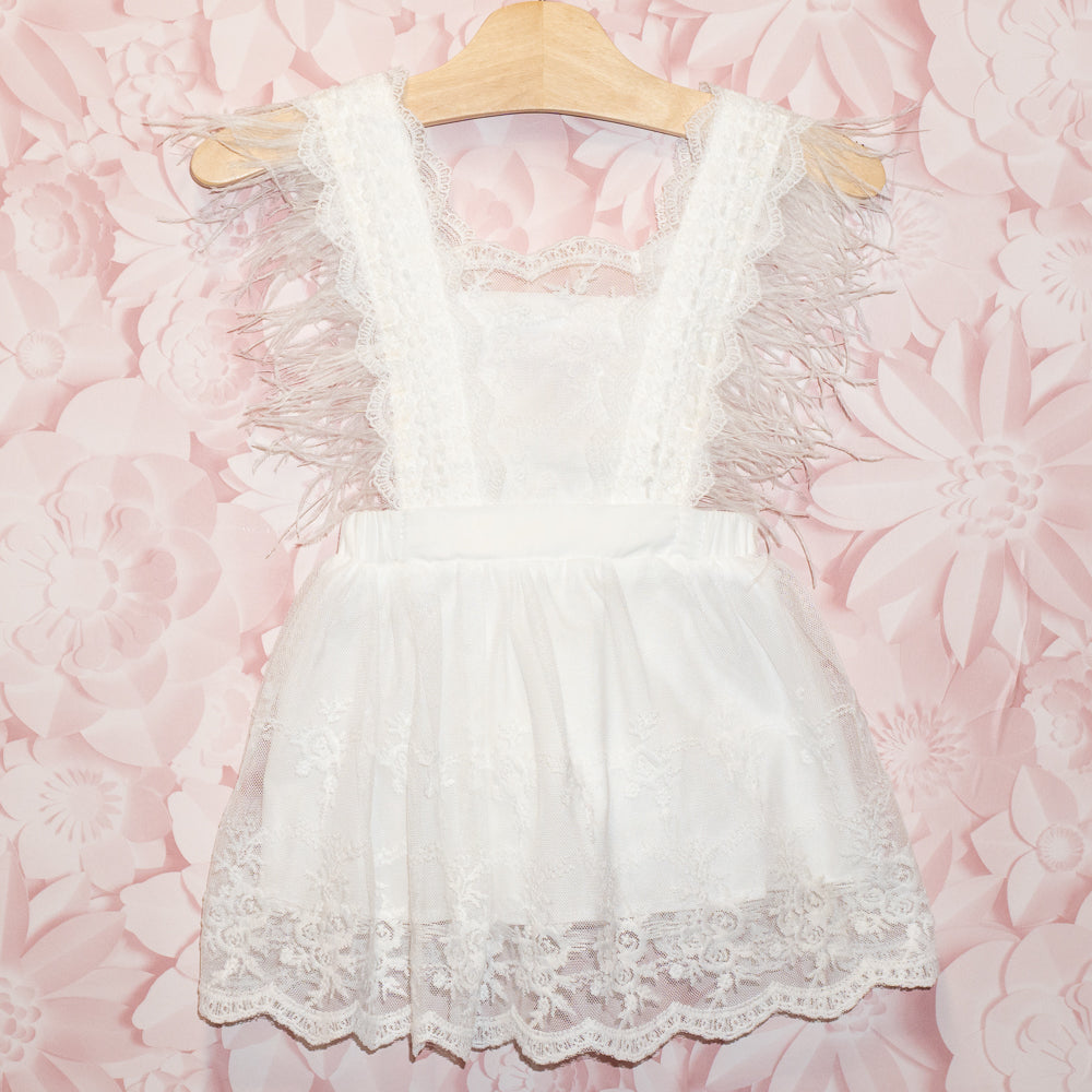 Lace & Feather Dress Size 18-24m