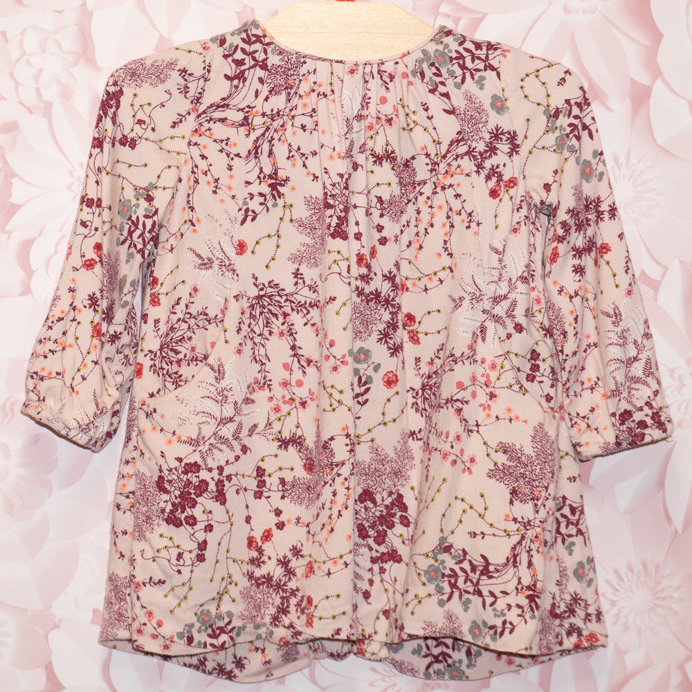 Floral Pleated Dress Size 12-18m