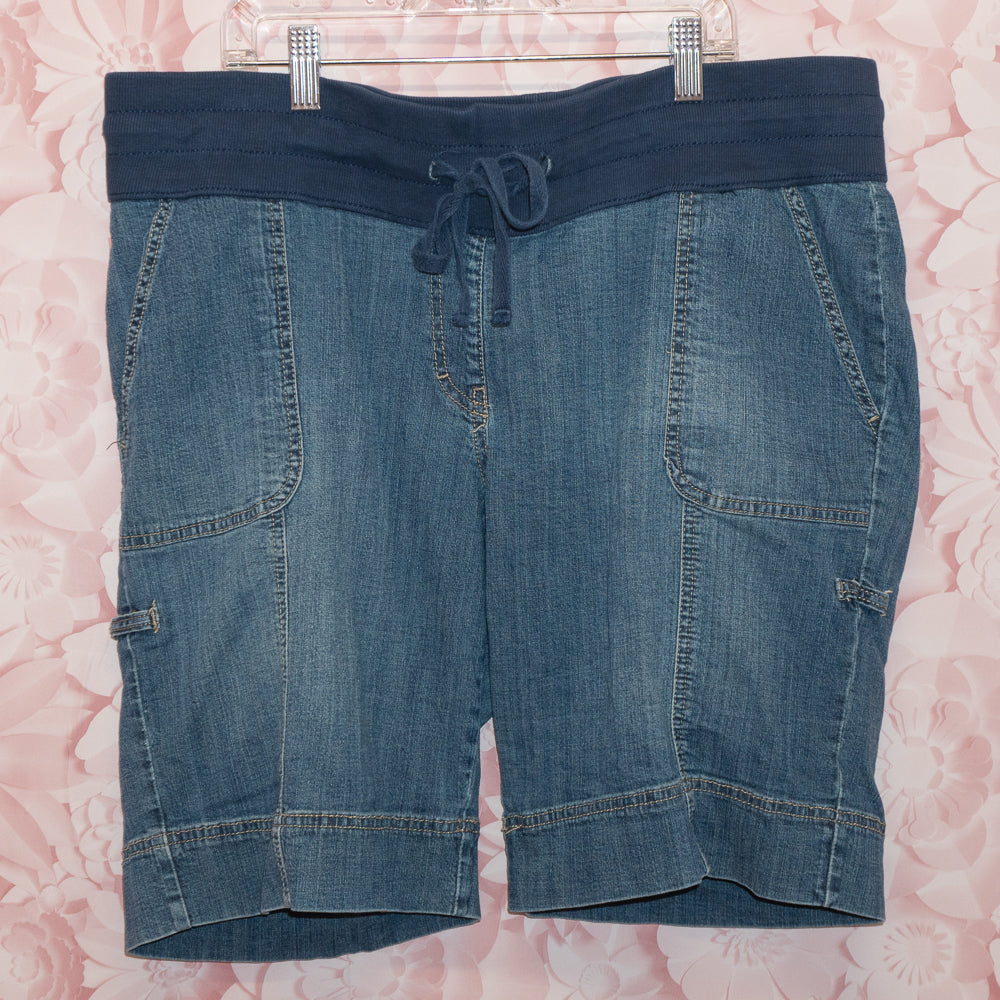 Denim Maternity Shorts Size L