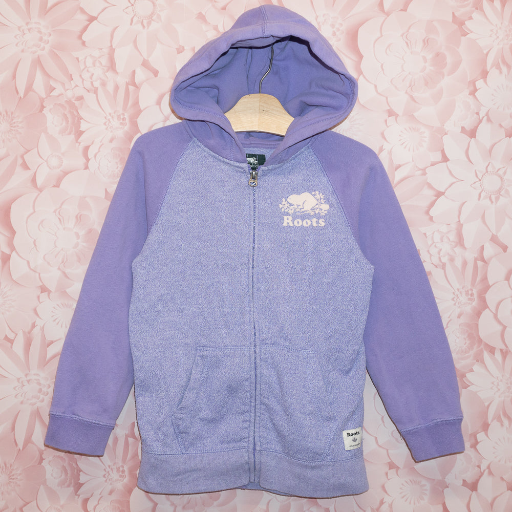 Purple Roots Zip Hoodie Size 7-8
