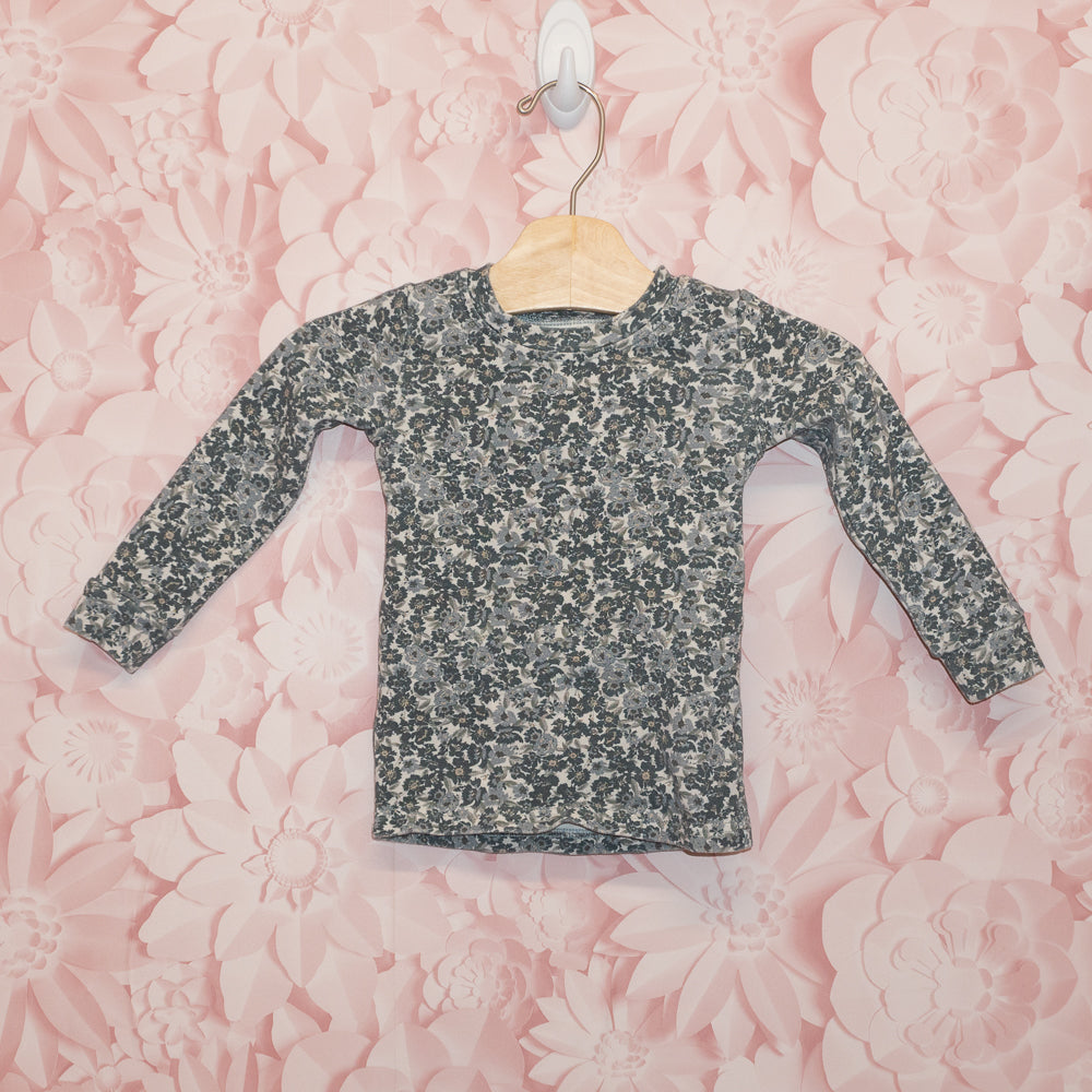 Floral Long-sleeve Top Size 2T