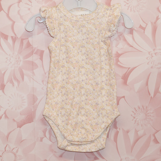 Floral Onesie Size 0-3m