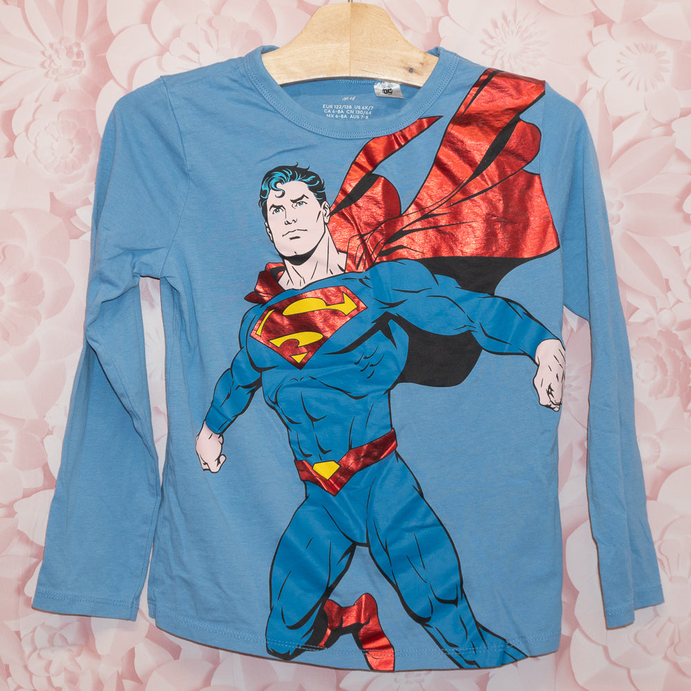 Superman Long-sleeve Tee Size 6x/7