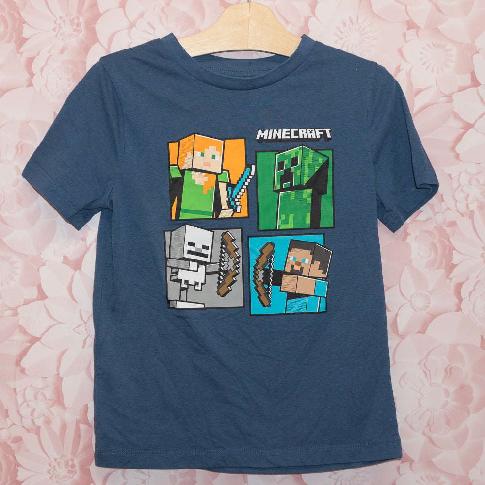 Minecraft Tee Size 7-8