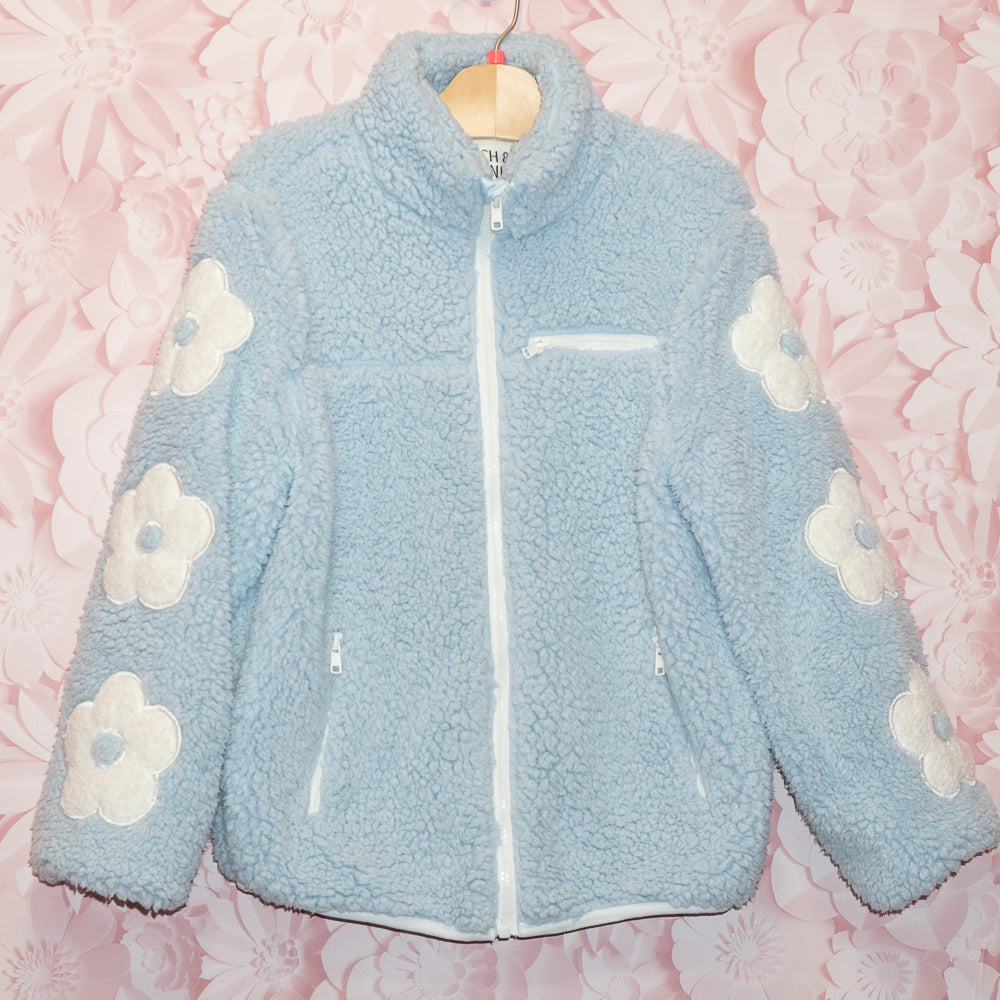 Fuzzy Flower Jacket Size 12
