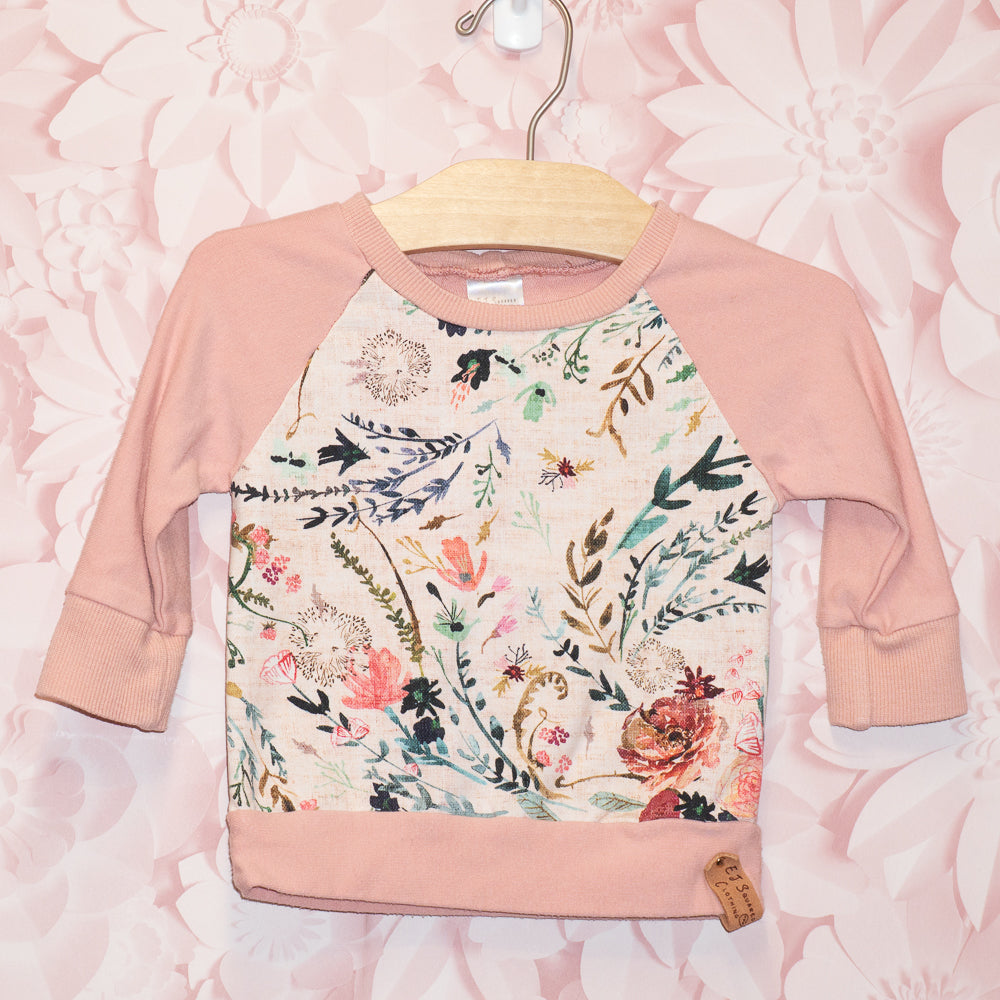 Floral Handmade Top Size 9-12m