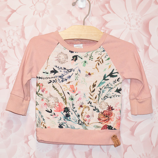 Floral Handmade Top Size 9-12m