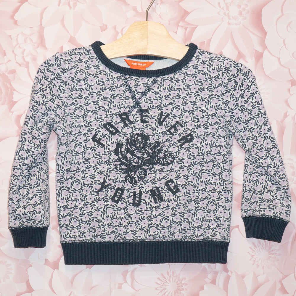 Forever Young Floral Crewneck Size 4