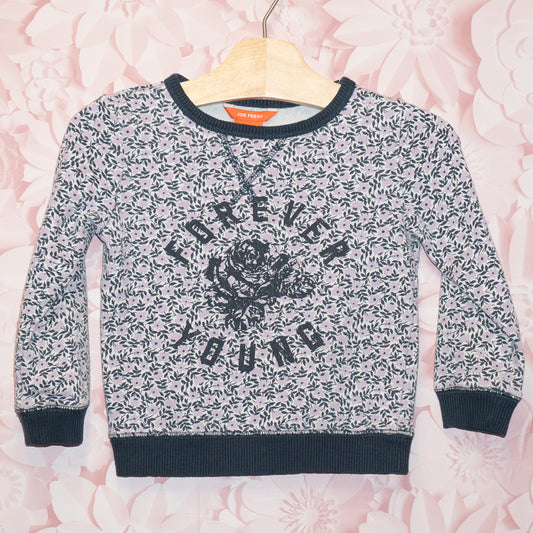 Forever Young Floral Crewneck Size 4
