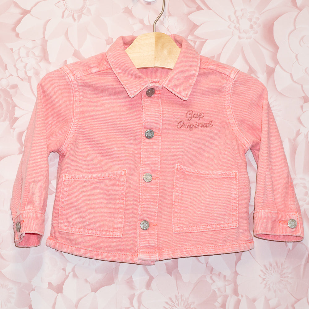 Pink Lightweight Denim Jacket Size 2