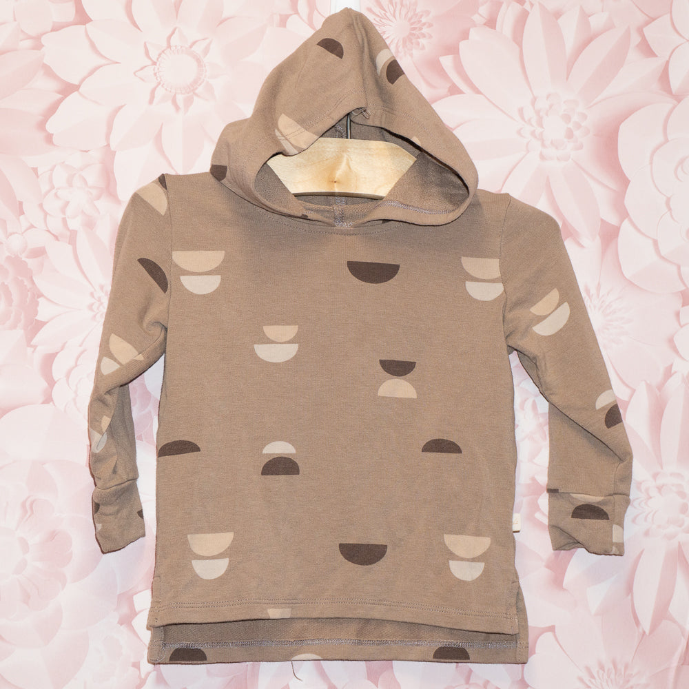 Semi-Circle Bamboo Hooded Tee Size 6-12m