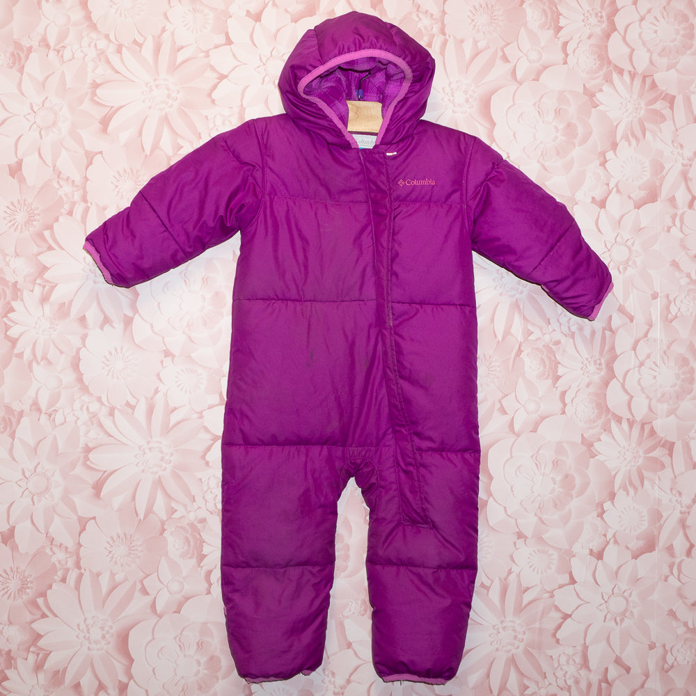 Purple Down-Filled Snowsuit Size 18-24m