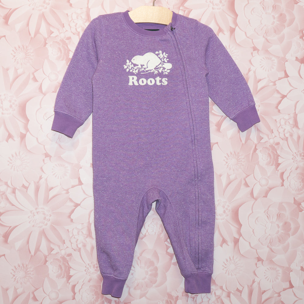 Purple Glitter Romper Size 18-24m