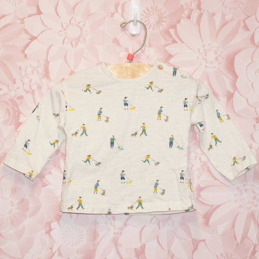 Dog Walk Tee Size 3-6m