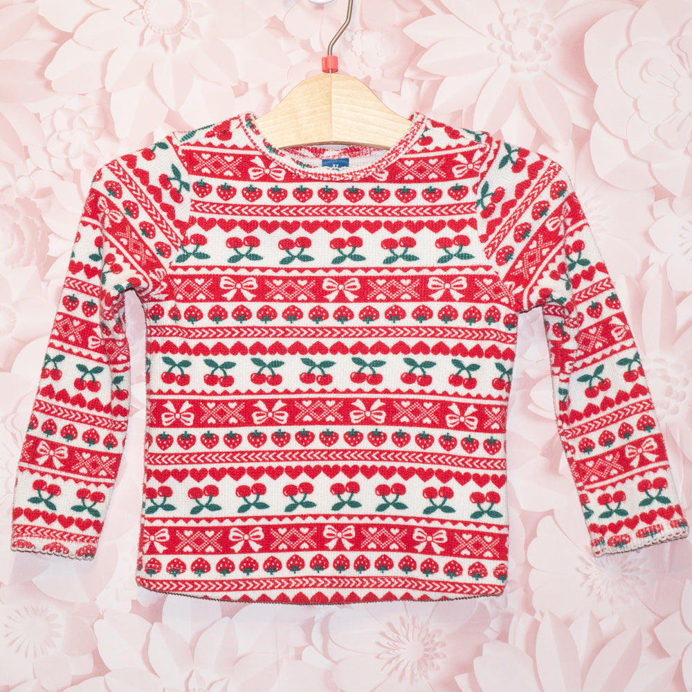 Fairisle Fruit Waffle Tee Size 3T