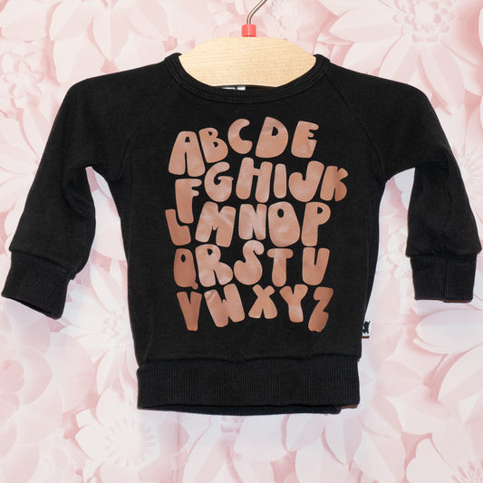 Alphabet Crewneck Size 0-6m