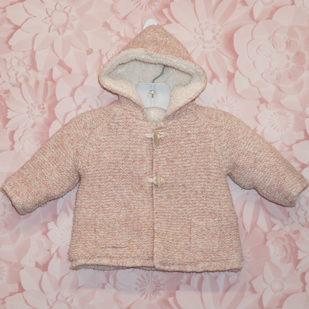 Lined Knit Hoodie Size 6/9m