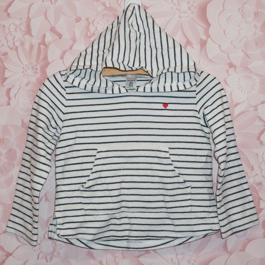 Lightweight Striped Hoodie Size 5T