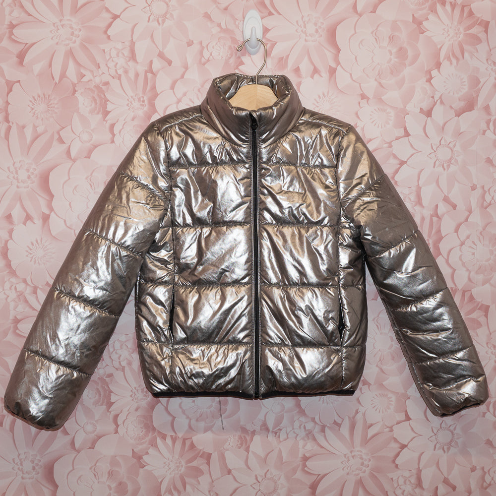 Shiny Silver Jacekt Size 10/12