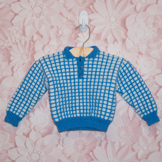 Geometric Knit Sweater Approx Size 6-12m