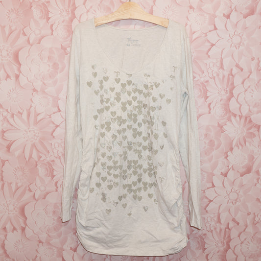 Heart Long-sleeve Tee Size M