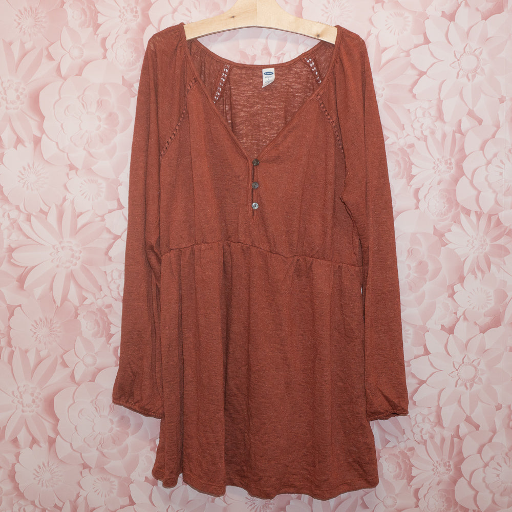 Brown Maternity Tunic Size L