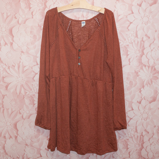 Brown Maternity Tunic Size L