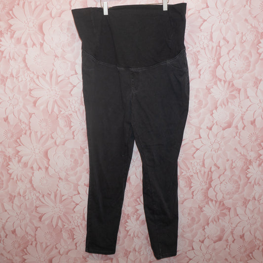Black Maternity Jeans Size XXL