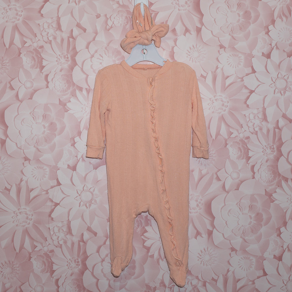 Ruffled Bamboo Sleeper Size 3-6m