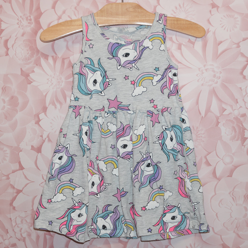 Unicorn Dress Size 2-4Y
