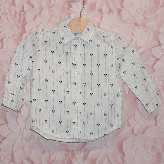 Mickey Pinstripe Shirt Size 12-18m