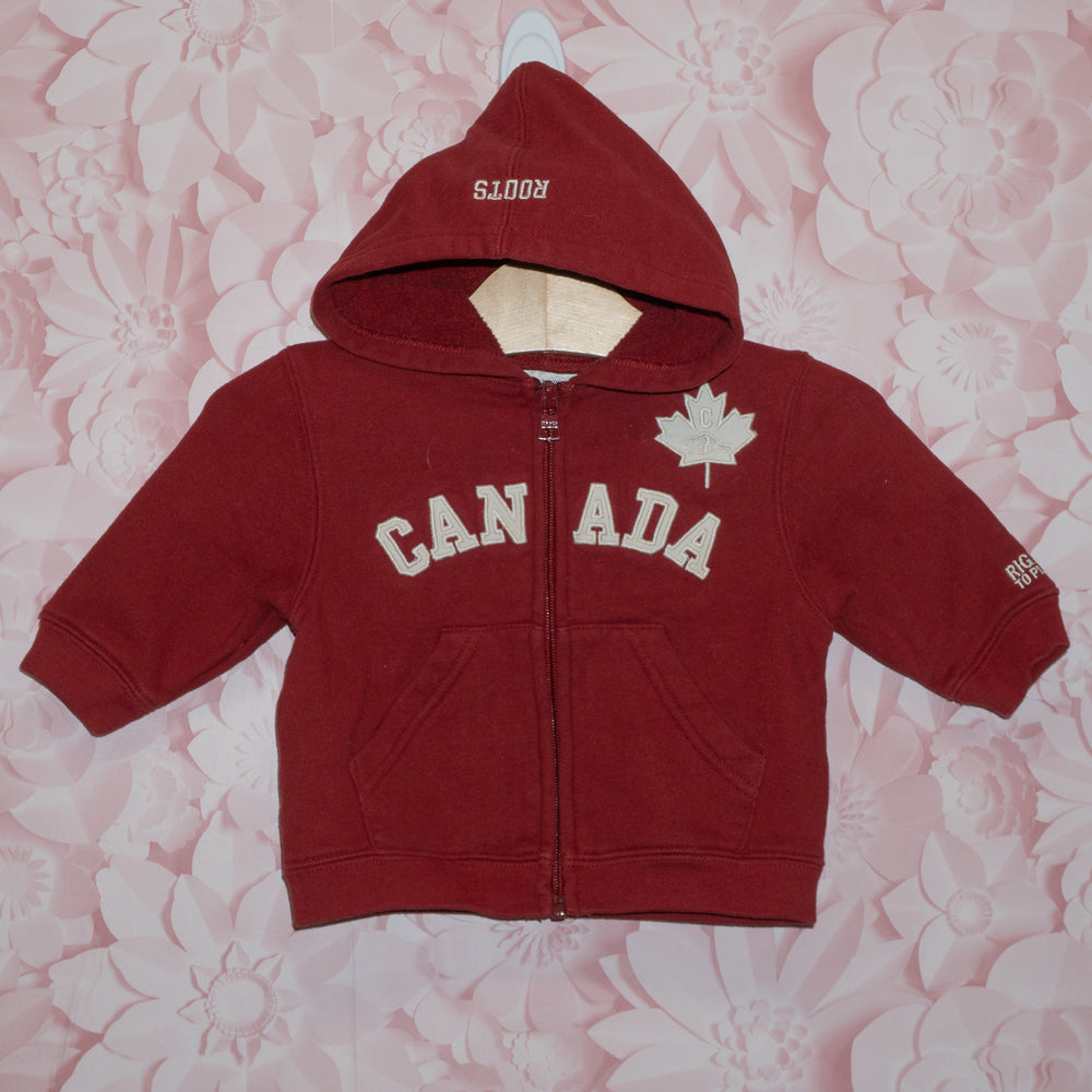 Roots Canada Zip Hoodie Size 6-12m