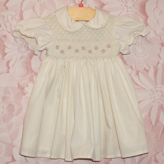 Vintage Smocked Dress Size 12m