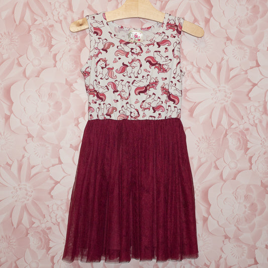 Unicorn Tulle Dress Size 5