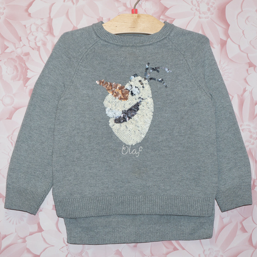 Olaf Sequin Sweater Size 4-5