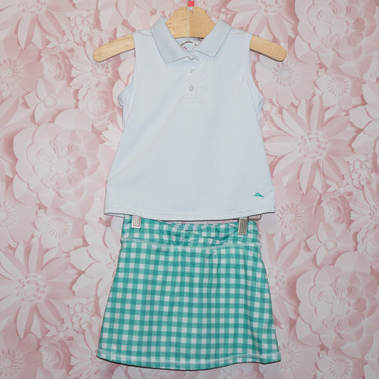 Checkered Sporty Skort Set Size 4