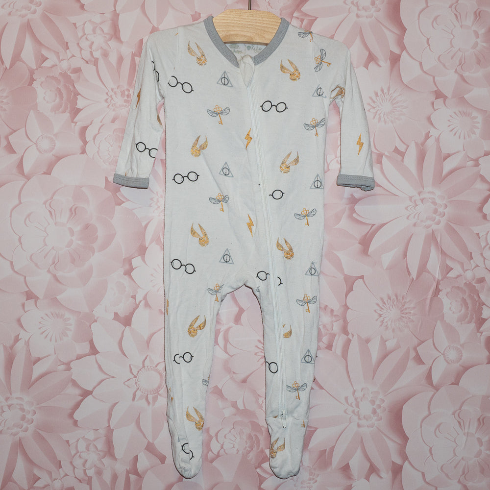 White Harry Potter Bamboo Sleeper Size 6-12m